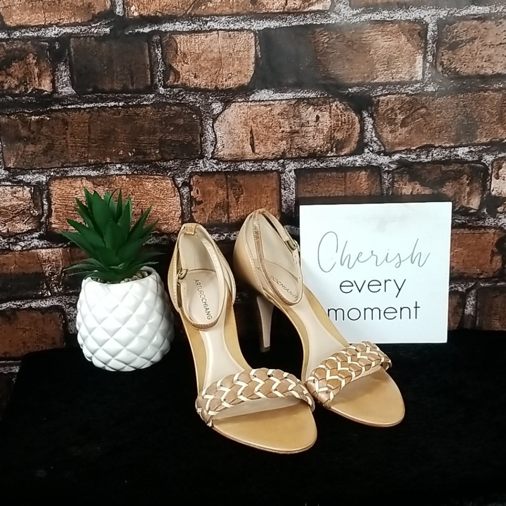 Arturo Chiang| Patricia Ankle Strap Open Toe Heel